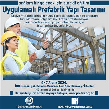 İstanbul Uygulamalı Prefabrik Yapı Tasarımı Eğitimi